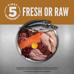 ORIJEN 85 percent fresh or raw ingredients support healthy growth