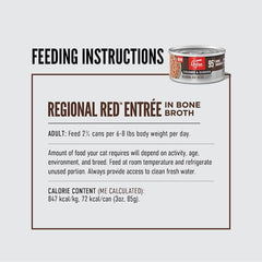 ORIJEN Regional Red Entree bone broth hydration enhances palatability and hydration.