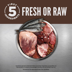 ORIJEN Regional Red grain-free formula suitable for meat-forward diets.