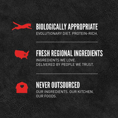 Orijen Tundra WholePrey ingredients shown for balanced texture