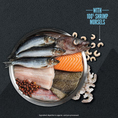 ORIJEN Wild Reserve dry cat food emphasizes a protein-rich formulation