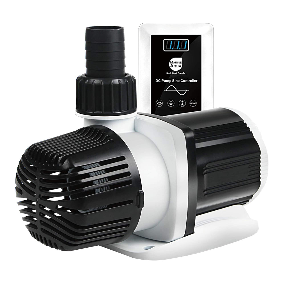 Orlushy DC-9000 silent swirl pump front view showing quiet operation.