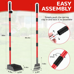Detachable rake and tray enable easy cleaning and storage.