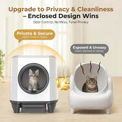 OROLEY infrared safety sensors pause functions when a cat approaches