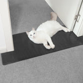 Oroonoko carpet protector doorway guards carpets from pet scratches.
