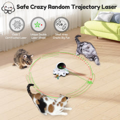ORSDA cat laser toy showing autonomous motion to encourage exercise.