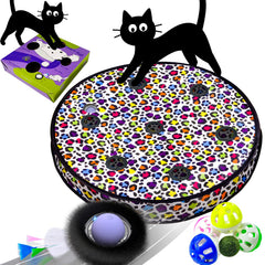 ORSDA interactive ball with 7-holes mat promotes active play for indoor cats.