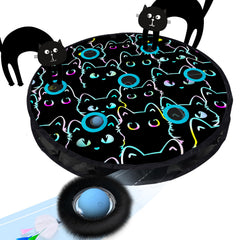 ORSDA cat toy fast rolling ball in pouch for engaging indoor play that stimulates curiosity.