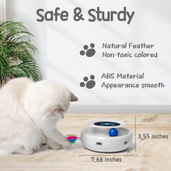 ORSDA replaceable feathers keep play fresh and varied for cats.