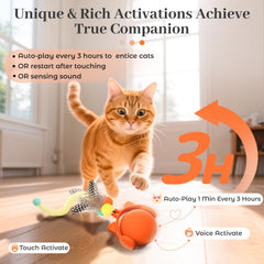ORSDA Smart Ball rolling on the floor highlights its autonomous motion for playful chase.