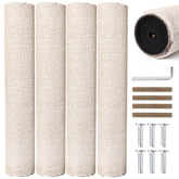 OSPNIEEK cat scratch post refill with 15.7-inch sisal pole for durable furniture protection.