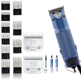 Oster A5 dual speed clipper with blade attachment for quick changes and smooth grooming.