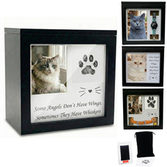 OtterPets cat urn with four-display option for cherished memories