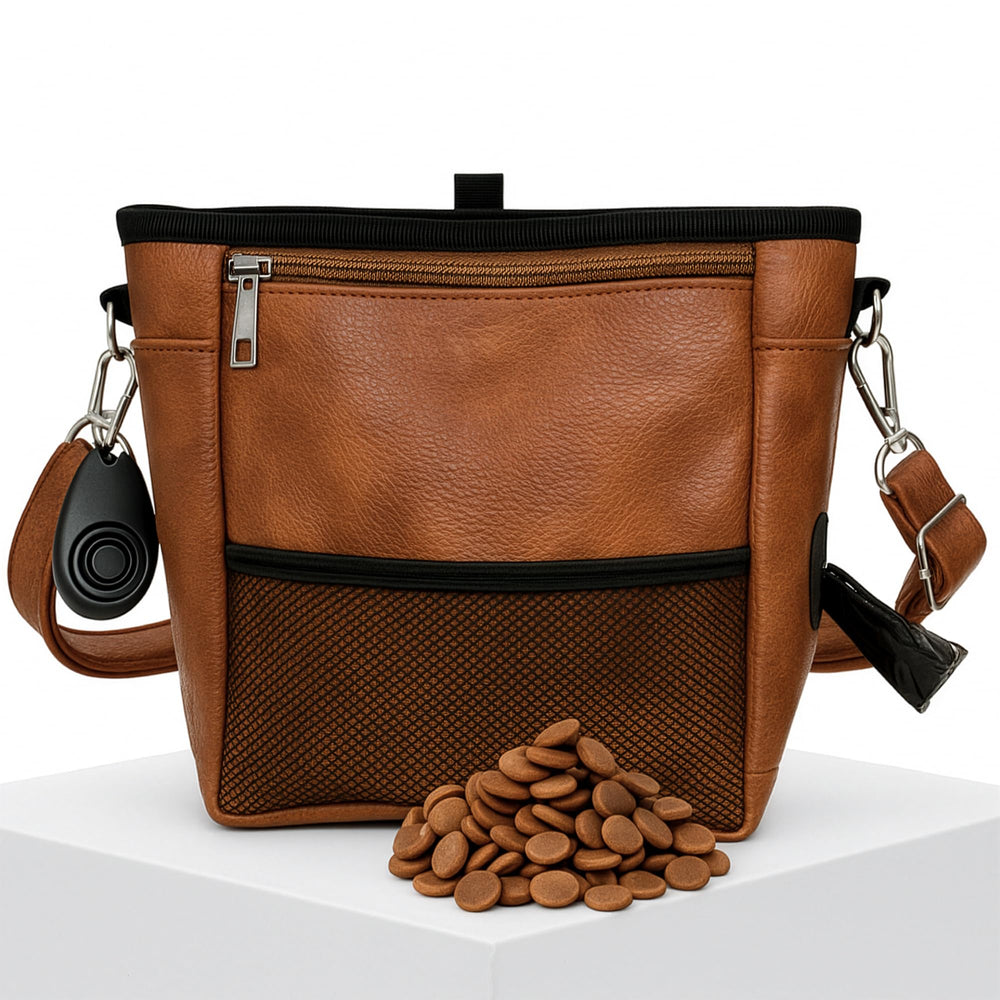 OtterPets large dog treat pouch with clicker for smooth training rewards.