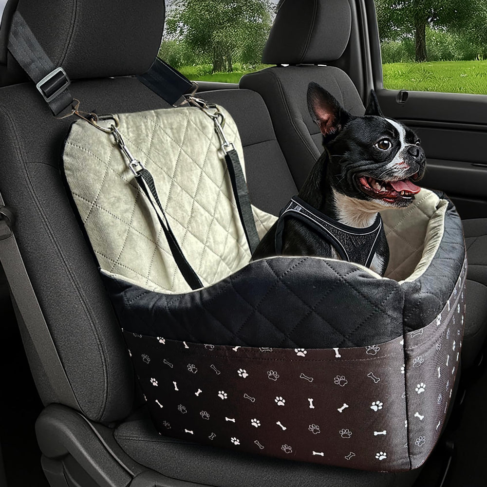 OtterPets small dog car seat with memory foam cushion for a comfy ride
