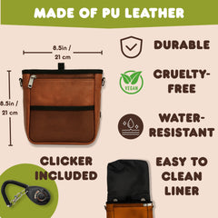 OtterPets treat pouch with magnetic clasp for one-handed, quick-access rewards.