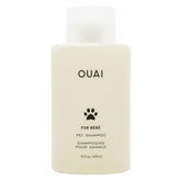 OUAI Fur Bébé shampoo bottle pour showing easy, gentle cleansing for pets
