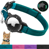 OUCWLTAG Luminous AirTag Case glows at night for easy pet tracking.