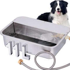 OUJIMAI 3Gal dispenser viewed outdoors, ready for large dogs and outdoor use