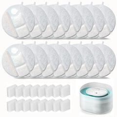 OUPUSES 16-pack filters for PETLIBRO Capsule Fountain PLWF008 ready for replacement