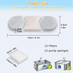 OUPUSES pre-filter sponges set, packaging for easy setup