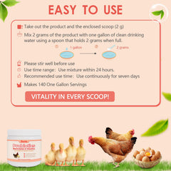 Ourea used with ducks in a yard promoting digestive health and immunity.