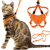 OutdoorBengal Houdini escape-proof harness in orange for secure walks.