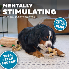 Outward Hound Hide-A-Squirrel promotes problem-solving during dog-friendly hide-and-seek games