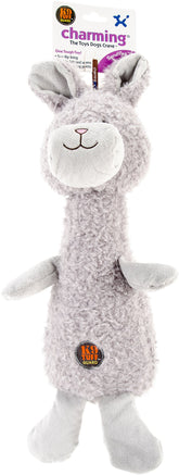 Outward Hound Scruffles bunny plush with squeaker for playful snuggles.