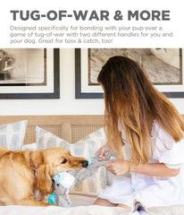 Outward Hound Scrunch Bunch Bunny with K9 Tuff Guard durability.