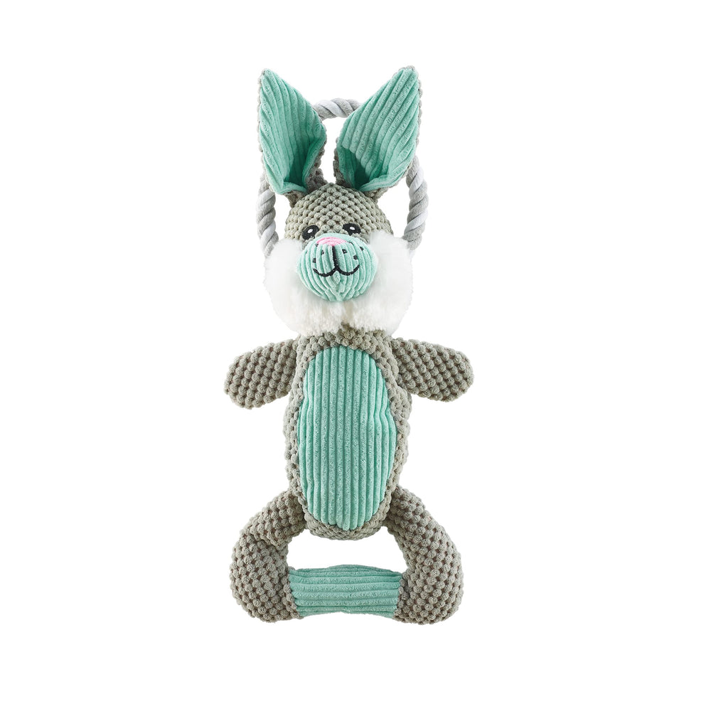 Outward Hound Scrunch Bunch Bunny Tug Toy for interactive play and bonding.