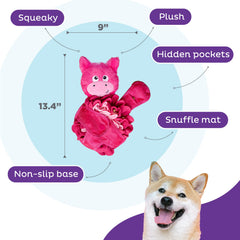 Outward Hound Snuffle Palz pockets hide treats for foraging challenge.