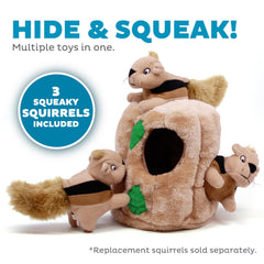 Outward Hound Soft plush dog toy offers cuddly comfort for gentle play sessions.