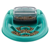 Outward Hound Spin N' Eat barrel dispenses treats to slow meals and engage minds.