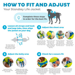 Outward Hound Standley Sport small chest panel supports balanced flotation during swims.