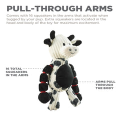 Outward Hound Thunda Tugga Body squeaker enhances interactive play.