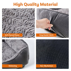 Oveppy non-slip bottom keeps the bed steady on smooth floors.