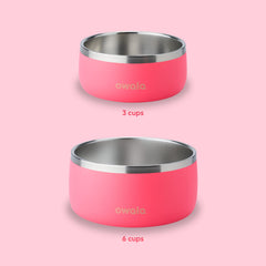 Owala 24oz pink bowl designed for easy access from any angle.