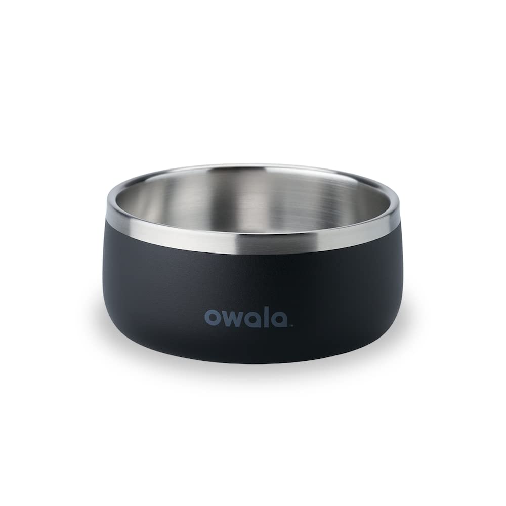 Owala pet bowl with durable stainless steel for long-lasting meals.