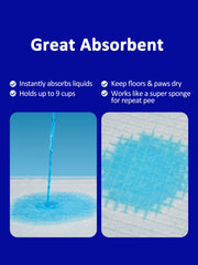 Ownpets six-layer leak-proof backing prevents leaks and keeps floors dry.