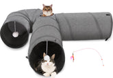 Ownpets cat tunnel with 12-inch diameter for large cats and multi-pet homes