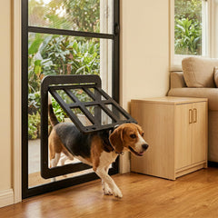 Ownpets Magnetic closure keeps the door self-closing after use