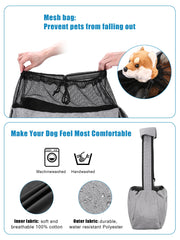 Collar hook feature on Ownpets sling carrier enhances pet security