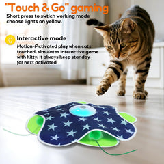 Oxawo cat toy with mouse-squeak sound for enrichment