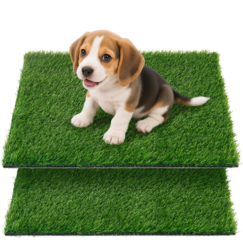 Oiyeefo artificial grass pad for dog potty tray, soft surface and easy cleaning