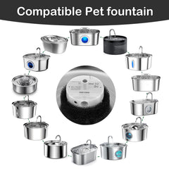 OYES cat fountain pump adapter connection showing easy setup.