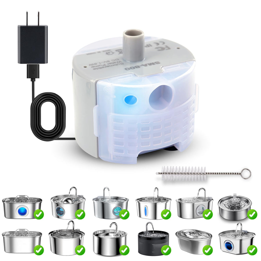 OYES SMA-800 submersible pump bottom view for quiet fountain circulation.