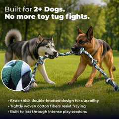 Pacific Pups tug toy for XXL dogs encourages interactive play and bonding during tug sessions