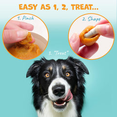 Pill wrapped in Flavor-Doh ready to be offered as a treat