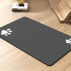 PADOOR pet feeding mat absorbent surface for mess-free dining